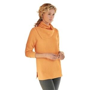 Soft Surroundings Playa Pullover Cowl Turtleneck Tunic Size XS